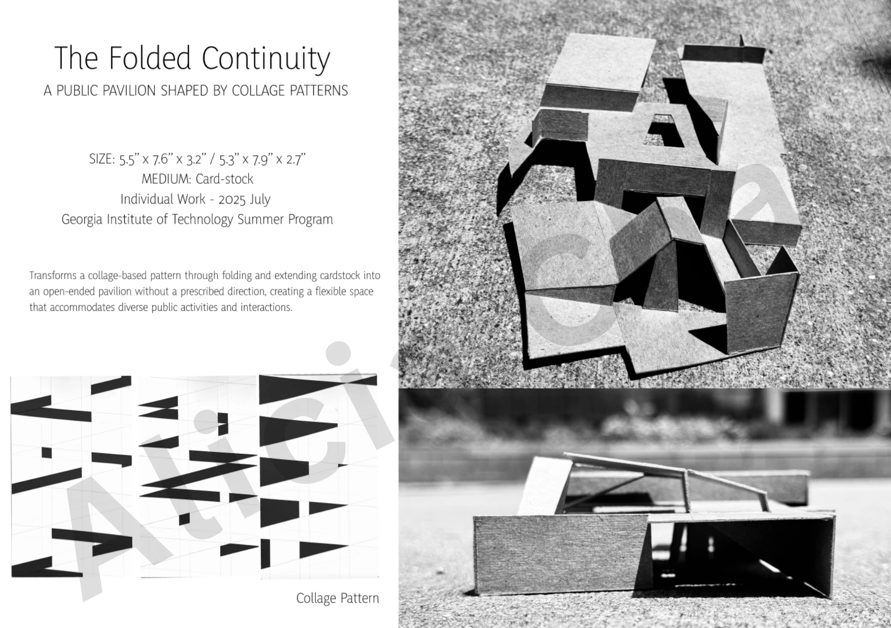 THE FOLDED CONTINUITY — photograph 2 of 2