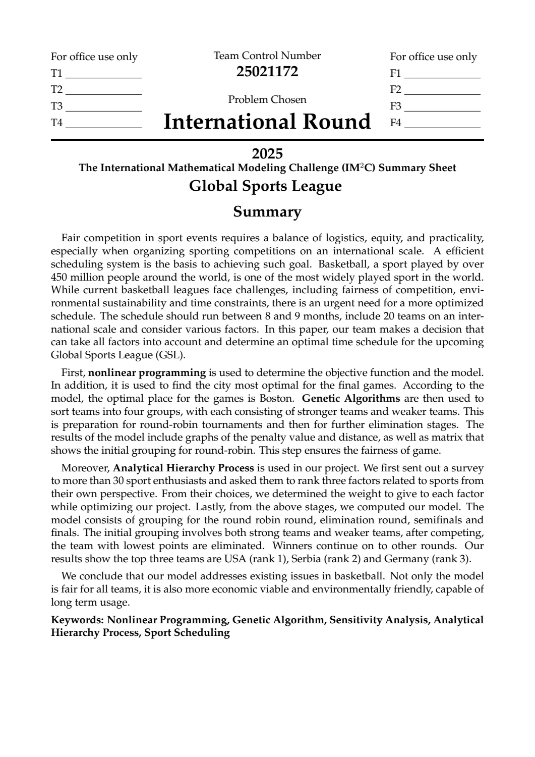 Publication preview — Mathematical Modeling And Optimization